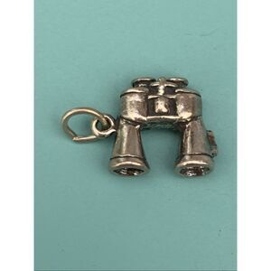 .925 Binoculars Sterling Silver Jewelry Charm #bird watching